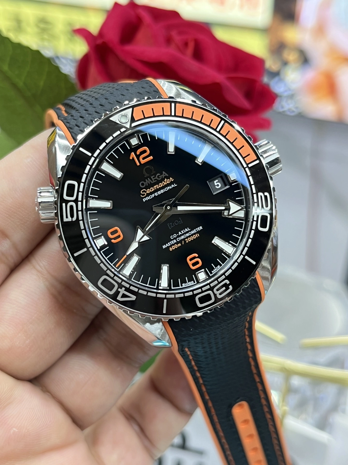 CBD Factory Omega Seamaster Planet Ocean 600M 43.5mm Black Orange Dial (215.32.44.21.01.001) 1:1 Super Clone – DD8900 Movement Chic 217